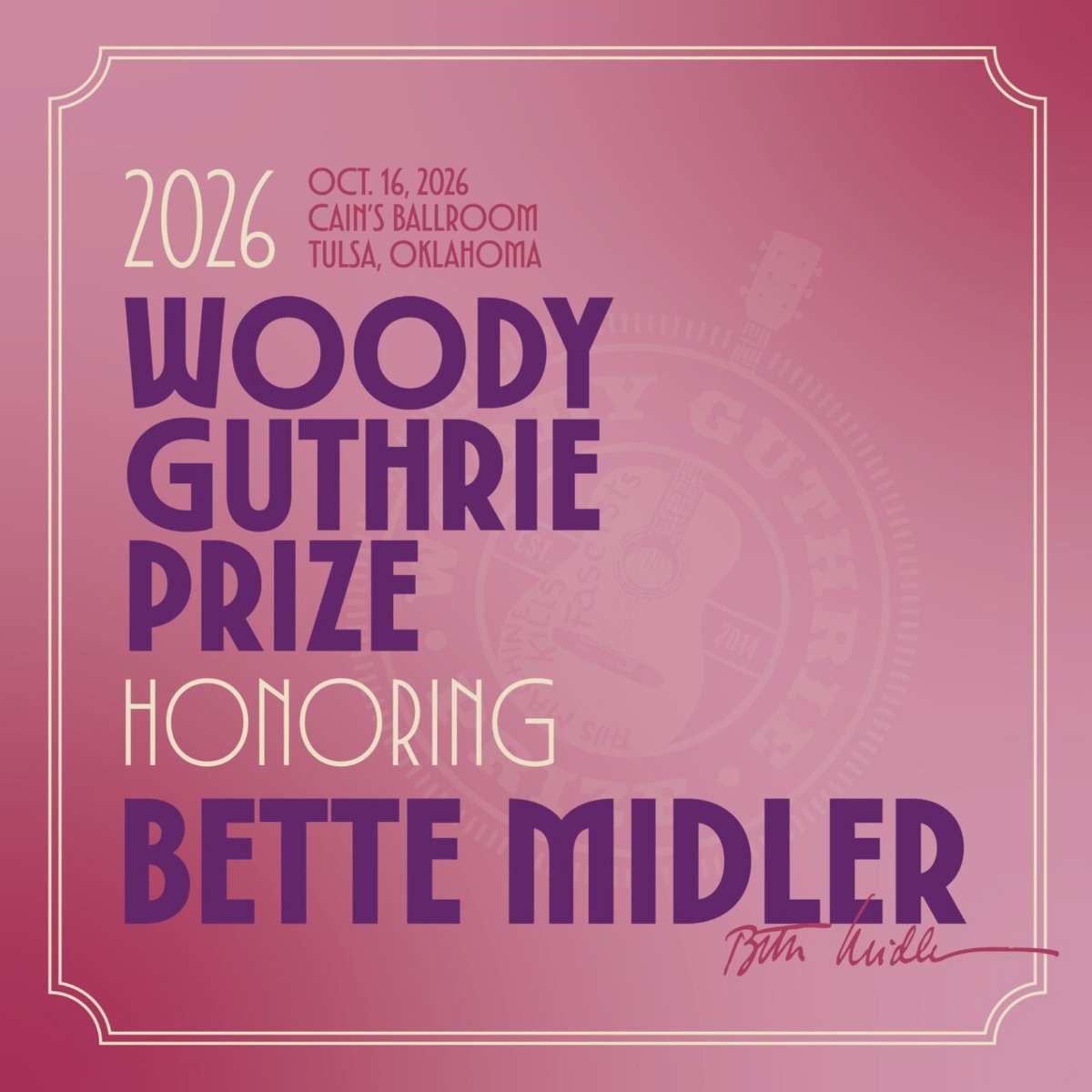 Woody Guthrie Prize 2026